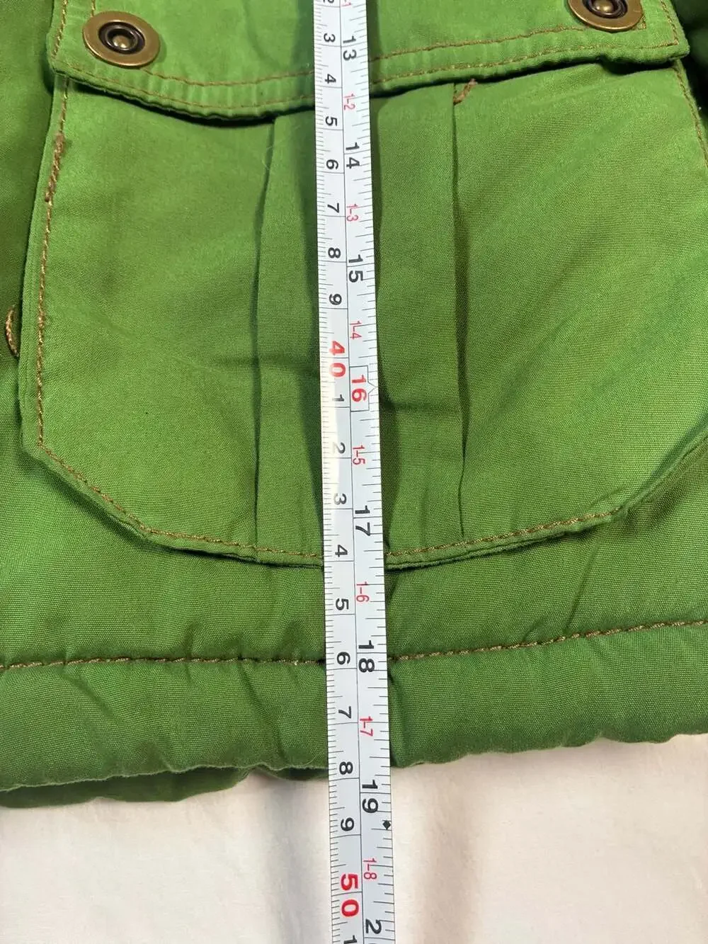 OshKosh B'gosh Boys Green Sherpa-Lined Field Jacket with Badge Detail